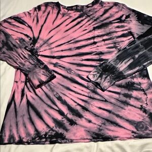 Ivory Ella Pink and Black Tie-Dye Shirt